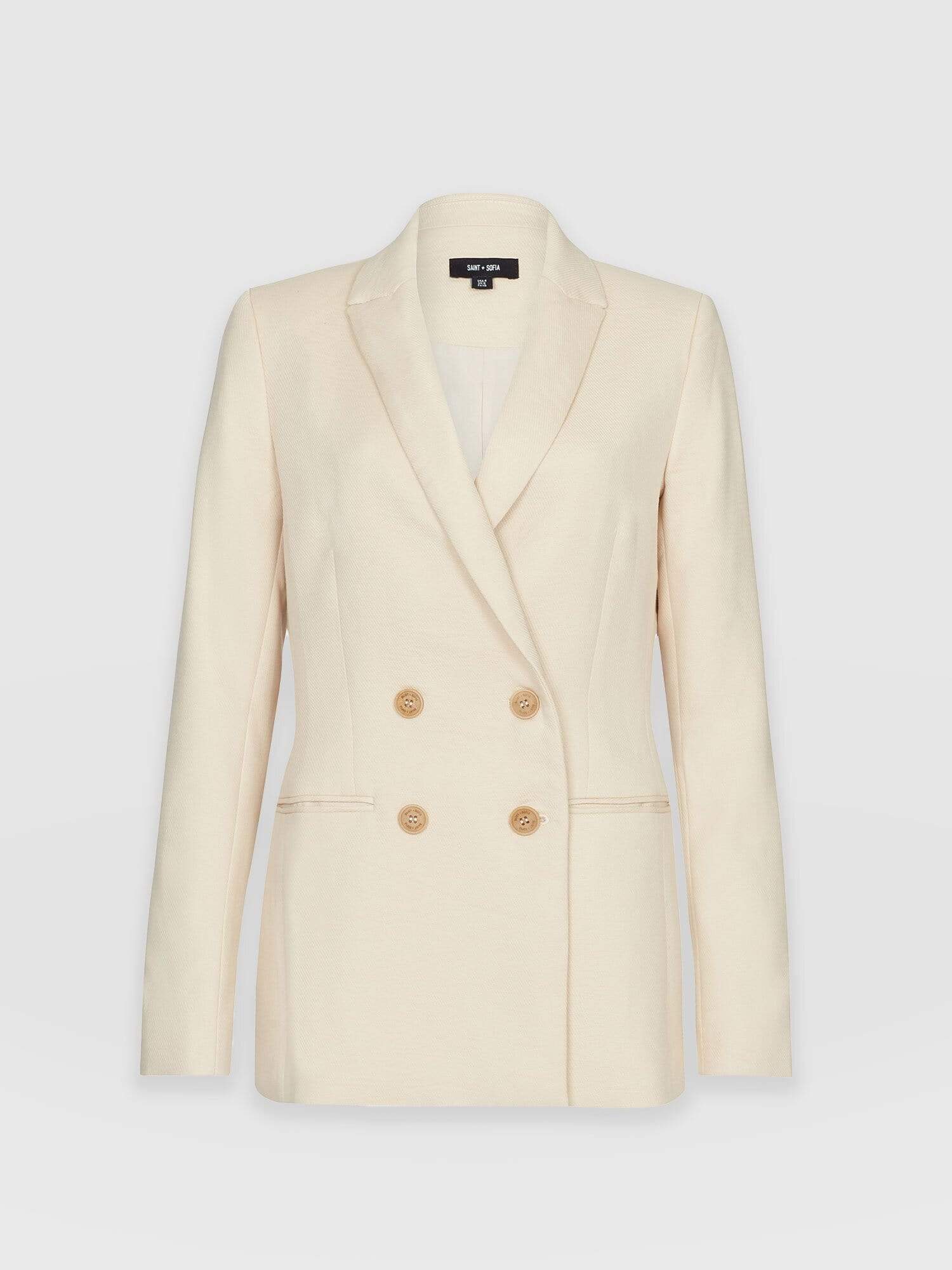 Cambridge Blazer Beige - Women's Blazers | Saint + Sofia® EU